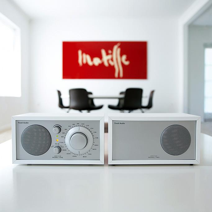 Tivoli Audio Model Two AM/FM Stereo Table Radio - Cherry/Taupe