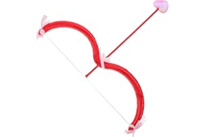 GALPADA Mini Bow Cupid Set Valentine Halloween Cupid kostium Prop Party Supply - prezent dla mężczyzn i kobiet, dzieci, Cosplay, czerwony, 28W / 32L