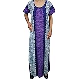 Indiatrendzs Womens Nightgown Fashion Cotton Sleepwear Maxi Nighty ( Chest- 48")