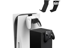Support de rangement Wedorat pour PS5/Xbox Series X, Support de contrôleur pour écouteurs compatible PS5,Support de crochet pour écouteurs pour PS5 Accessoires de jeu sans vis et ruban adhésif 2pièces