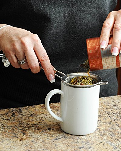 Feinmaschige Küchensiebe aus Edelstahl – Siebe mit Griffen – Ein Satz von 3 Größen mit einer lebenslangen Garantie – Abseihen von Bouillon, Suppen, Joghurt – Waschen von Quinoa, Reis, Gemüse, Nudeln – Sieben von Mehl, Aufbrühen von Tee - 4