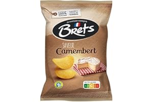 EPICERIE SALÉE BRET'S - Chips Saveur Camembert 125G - Lot De 4