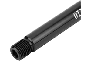 VGEBY Eje pasante de montaje en eje Eje de horquilla delantera de bicicleta de liberación rápida, aleación de aluminio Eje de cilindro de horquilla delantera de bicicleta negro ligero para FOX SC32 34 36