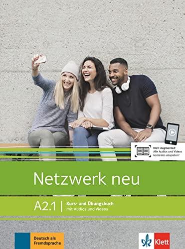 Netzwerk neu a21, libro del alumno y libro de ejercicios, parte 1: Kurs - und Ubungsbuch A21 mit Audios und Videos (SIN COLECCION)