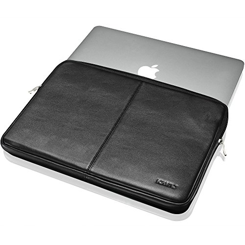 KAVAJ Lederh  lle Tasche Sleeve  Sydney  F  r Das Apple Macbook Pro 13  Retina Schwarz Aus Echtem Leder  D  nne Tasche Als Edles Zubeh  r F  r Das Mac
