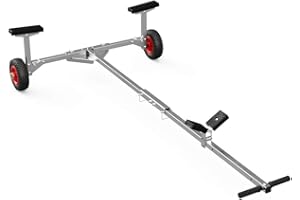 SUPROD Foldable Launching Trolley, for small Boats, Dinghies, TR200-B, black/red