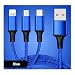 Produktbild myfei Multifunktions-Handy Kabel, 1,2 m 3 in 1 Micro USB + Typ C + 8 Pin Sync Data Ladegerät Line für iPhone 5/5S/SE/6/6S/6 PLUS/6S Plus/7/7 Plus/Samsung/Huawei