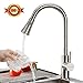 Produktbild Triple Tree Edelstahl Küchenarmatur Wasserhahn Küche Spültischarmatur 2.7kg herausziehbarem /Ausziehbar Brause Armatur Geschirrbrause Einhandhebelmischer in Spüle Küche Bad 360° Drehbar Einhebelmischer Armatur hoher Auslauf Waschtisch Armatur Wasserkran Waschenbecken