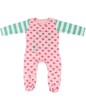 Strampler, Schlafanzug, Bodysuit für Neugeborene, Unisex, mit langen Ärmeln und eingearbeiteten Socken, von Puseky