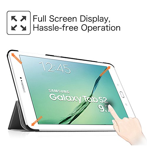 Fintie Samsung Galaxy Tab S2 9.7 Hülle Case – Ultra Schlank Superleicht Ständer Smart Shell Cover Schutzhülle Tasche mit Auto Schlaf / Wach Funktion für Samsung Galaxy Tab S2 T810N / T815N / T813N / T819N 24,6 cm (9,7 Zoll) Tablet-PC, Himmelgrau - 7