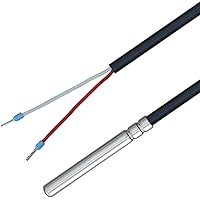 iOVEO 035HP02210 PT1000 Temperature Sensor with PVC Cable up to 105 °C, Temperature Sensor, Storage Sensor, Heating, 10 Metre