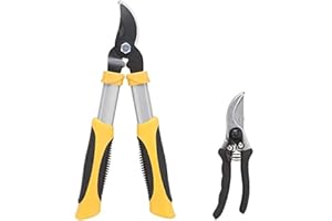 Edward Tools Astschere und Gartenschere, robust, hitzebehandelte Karbonstahlklingen, 3,8 cm