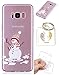 Produktbild Hülle Samsung Galaxy S8 Plus TPU schutz silikonhülle, Weihnachtsgeschenke niedlichen cartoon bild transparent handy Hülle für Samsung Galaxy S8 Plus (6,2 zoll) + schlüsselanhänger (* / 81) (3)