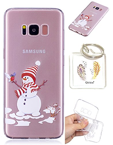 Preisvergleich Produktbild Hülle Samsung Galaxy S8 Plus TPU schutz silikonhülle, Weihnachtsgeschenke niedlichen cartoon bild transparent handy Hülle für Samsung Galaxy S8 Plus (6,2 zoll) + schlüsselanhänger (* / 81) (3)