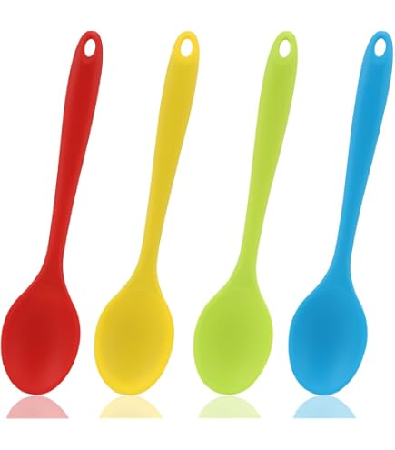 Lot De 4 Cuillères En Bois – Tailles 33 Cm, 23,5 Cm, 18 Cm – Ustensiles Cuisine Pour Remuer, Servir – Sans Rayer Les Casseroles - 4