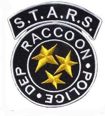 STARS Resident Evil Raccoon Iron on Patch 6.5x8cm / Embroidered Patch This Appliques Are Great for T-shirt, Hat, Jean ,Jacket, Backpacks. by Mocking Jayy