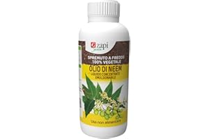 Zapi Garden | Olio di Neem Liquido Concentrato Emulsionabile, Spremuto a Freddo 100% Vegetale, 1L