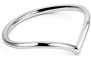 SINGULARU - Anillo Peak Plata - Anillo de Plata de Ley 925 con Acabado Baño de Rodio Pulido Plata - Joyas para Mujer - Hecho en España - Varios Acabados y Tallas