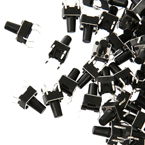 100pcs Tactile Push Button Switch Taktschalter Micro Switch 6x6x9mm - 2