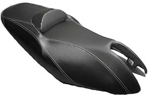 one by Camamoto 77662004 Antirutsch-Sitzbezug + Rückenlehne in Schwarz kompatibel mit Yamaha t-max 500 Baujahr 2001-2007