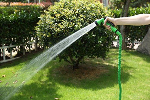 Herzo Expert 50 Feet / 15m Flexibler Gartenschlauch Wasserschlauch dehnbar Multifunktions Sprühkopf - 8