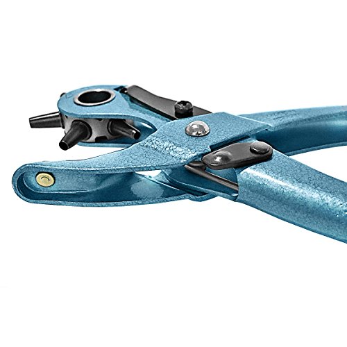 S&R Lochzange Präzision /MADE IN GERMANY / Revolverlochzange Pfeifzange M 225 mit 6 auswechselbaren Lochpfeifen 2 – 2,5 – 3 – 3,5 – 4 – 4,5 mm; Variozange - 7