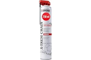 IPONE - Grasso Catena per Moto Fuoristrada X-trem Chain Off-Road - Formulazione antiaderente - Getto preciso senza schizzi - Diffusore spray multiposizione 750 ml
