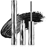 2026 New Metallic Applicator Mascara (Black) | Waterproof fibre formula, tubular steel brush, curly effect, natural finish wi