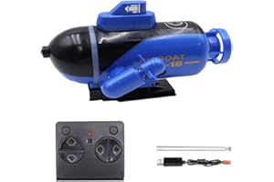 Hsthe Sea Mini RC Submarine 4CH Cute Radio Remote Control Boat Electric Dive Light for Fish Tank Water Tub Birthday Gift