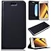 Produktbild CE-Link für Samsung Galaxy A3 (2017) Handyhülle Hülle Ledertasche Schutzhülle Leder Ultra Dünn Slim Huelle mit Stand Halter Magnetverschluss Wallet Case Inner Weiche Silikon Backcover - Schwarz