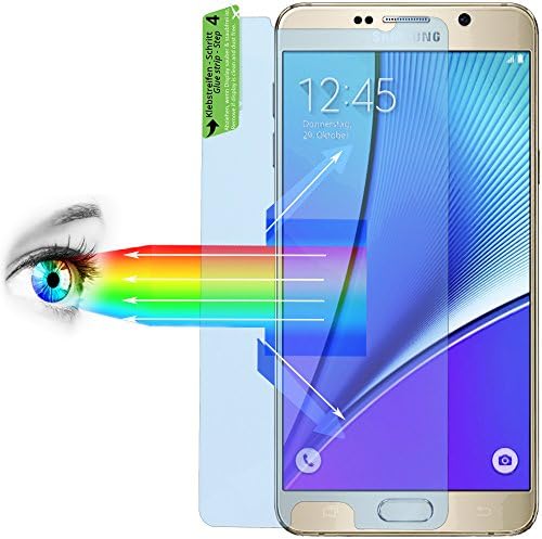 Proto Max Blue Light Filter Screen Protector for Samsung Galaxy Note 5 – Screen Protector Anti Blue Light (2-Pack) + LIFETIME WARRANTY