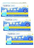 PACK of 3 Natracare Organic Cotton Applicator Tampons Super