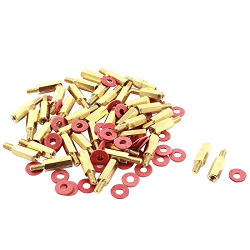 sourcingmap® PC PCB Motherboard M3 12 6mm Messing Standoff Sechskantschraube Spacer 40 Stück