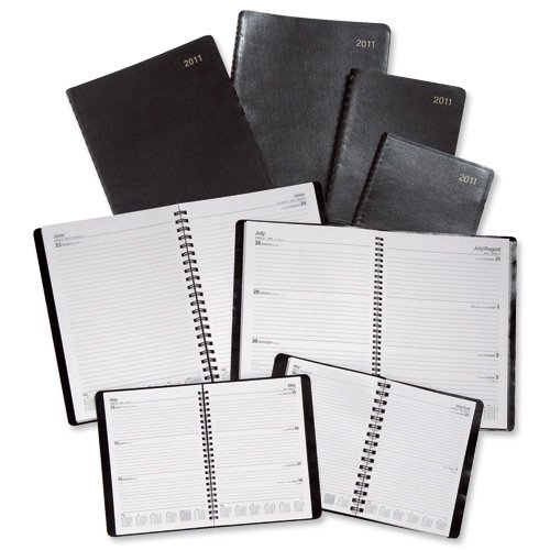 Download 5 Star Agenda 2011 Reliure à spirales Jour par Page du Lundi au vendredi 336 Pages W210 210 mm x 297 mm A4 Noir