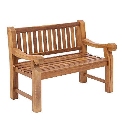 Trueshopping Kingsbridge Gartenbank aus massivem Teakholz - 2