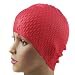Produktbild Fletion Erwachsene Unisex Silikon Schwimmen Cap,Lange Haare Wasserdichte Ohr Wrap Hut Badekappe Bademütze Badehaube für Männer und Frauen