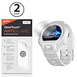 Alcatel OneTouch Go Armbanduhr Displayschutzfolie, BoxWave® [ClearTouch AntiGlare (2er Pack)] Anti-Fingerprint Matt Folie Skin für Alcatel OneTouch Go Armbanduhr