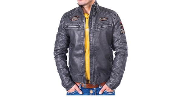 bikerjacke petrol