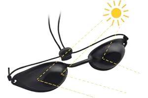 MAOXIAOGE Gafas De Seguridad De Protección Láser, Gafas De Bronceado, Gafas De Protección Láser Para Pacientes Para Tratamiento Láser Cosmético, Depilación Ipl, Protección Uv, Gafas De Bronceado Ajustables
