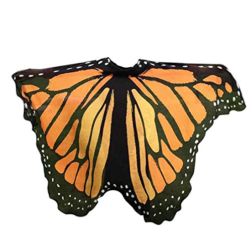 Culater® Volando Hada Accesorio Traje Duendecillo Señoras (Naranja)