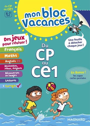 Mon Bloc Vacances : Du CP au CE1- Cahier de vacances gratuit Mon Bloc Vacances : Du CP au CE1- Cahier de vacances gratuit