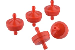5 Stück Kraftstofffilter für Briggs Stratton 7–15HP Professional Serie Extended Life Serie Rutscher Traktor Motor mit 150 Mikron