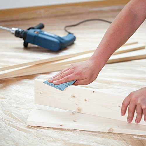 42 Stück nass trocken Schleifpapier 120 bis 3000 Grit Sortiment 9 * 3,6 Zoll Schleifpapier Blätter für Automotive Schleifen, schlichten Holzmöbeln, Finishing Holz Turing - 5