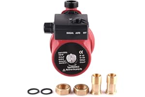 SHYLIYU Pompa di Circolazione dell'Acqua Calda Domestica, Fredda, Booster 100W/10bar 1800L/H 9m Testa Auto/manuale Regolabile Pompa di schermatura