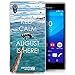 Produktbild Zanasta Designs Schutzhülle Sony Xperia M4 Aqua Hülle Silikon Case Cover Slim Silikonhülle Motiv Keep Calm