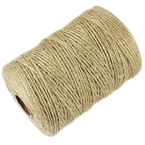 EDGEAM     Cordel de Yute Natural   para Manualidades y Bricolaje  200 Metros 