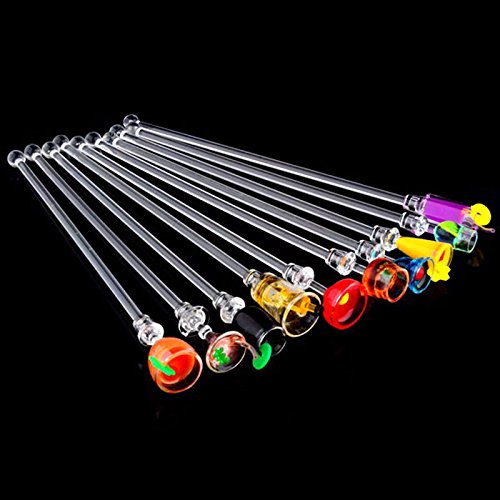 dingdangbell 10pcs 23 cm ice Cocktail Mixer Puddler Rühren mischen Sticks BBQ Abendessen Party Bar - 4