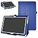Price comparison product image Huawei MediaPad M3 Lite 10 Case,Mama Mouth PU Leather Folio 2-folding Stand Cover with Stylus Holder for 10.1" Huawei MediaPad M3 Lite Tablet PC,Blue