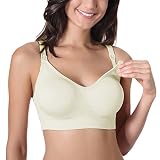 Gratlin Damen Schwangerschafts BH - Vollschale,abnehmbare Cups,nathlos Still-BH
