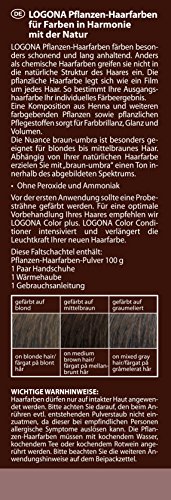 Logona Pflanzen-Haarfarbe Braun-Umbra 100g - 2